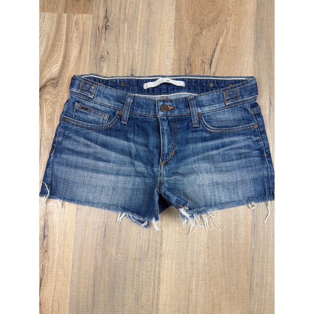 Y2K Joes Jeans Low Rise Paltrow Denim Cut Off Shorts Size 26 Low Rise Frayed